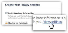 Customize the privacy settings of your Facebook Basic Directory Information
