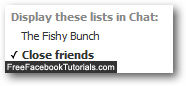 Hidden friends lists in Facebook Chat