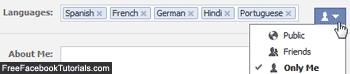 Customize who can see languages you speak on Facebook