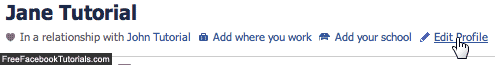 Edit your Facebook profile settings