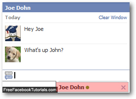 Facebook Chat client with tab for each conversation