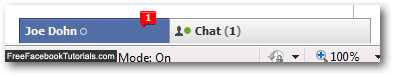Facebook Chat sound and visual confirmation of new messages
