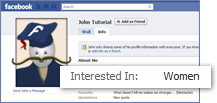 Indicate gender preference on your Facebook profile
