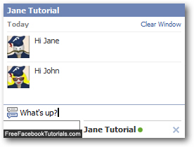 Send a Facebook Chat message to another user / member